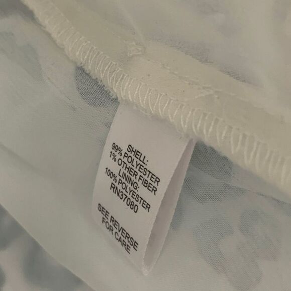 Cato Women's Abstract Print High Low Blue Mini Flowy Dress Size M - Picture 9 of 11